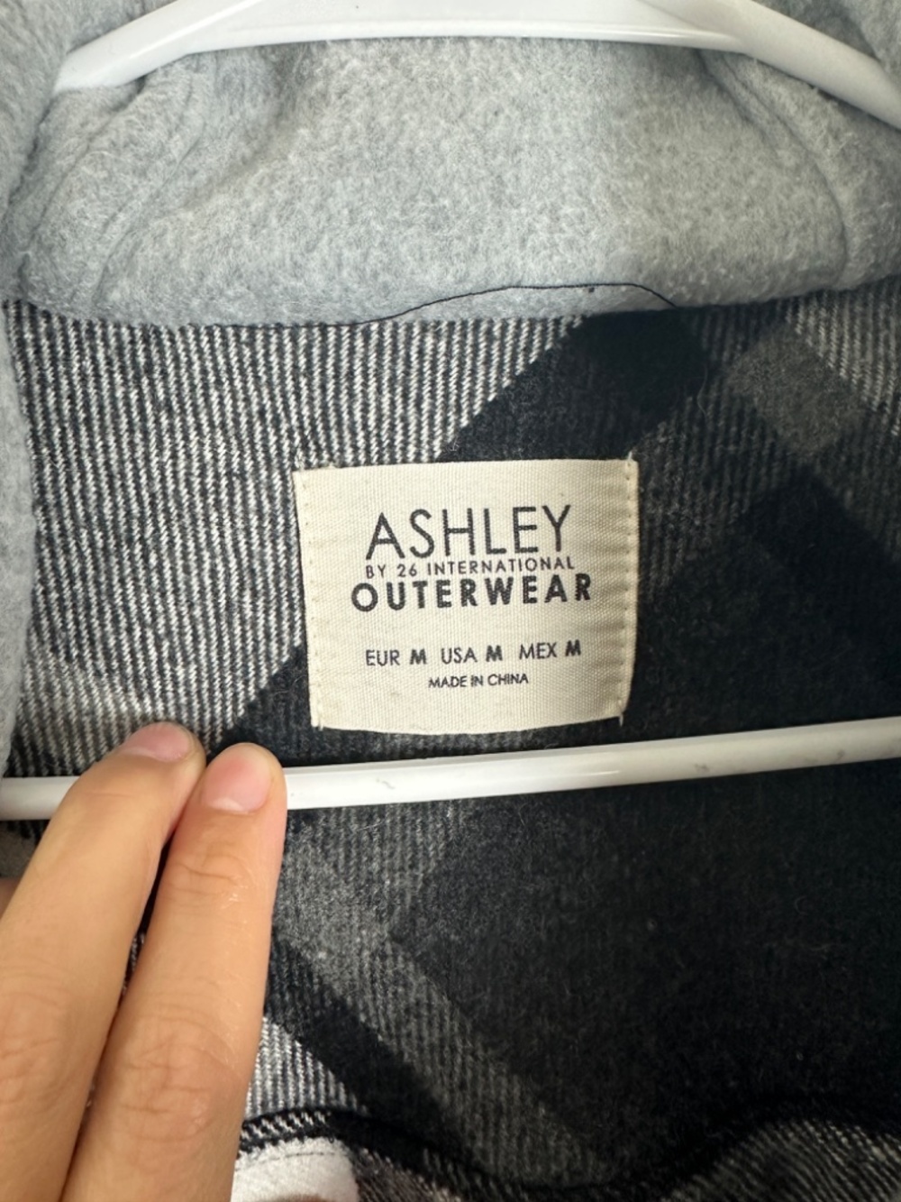 Ashley Outerwear Black Plaid Shacket Women Size M Winter Grunge Streetwear - Picture 3 of 5